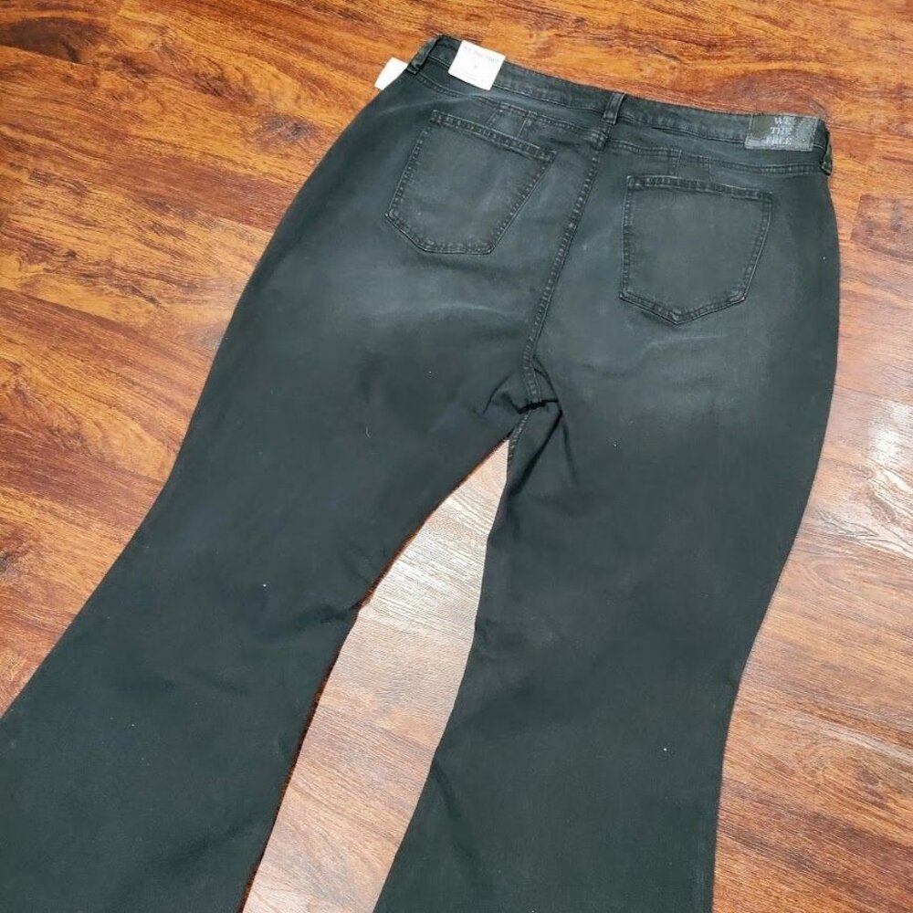 We The Free Black Flare Jeans Womens Size 34 Boho Antiquewash NWT - Picture 13 of 16